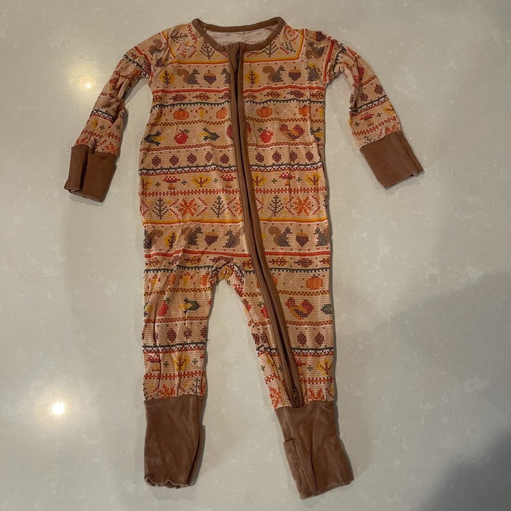 Little Sleepies Footie Pajamas - Size 3-6 Months - Excellent Condition